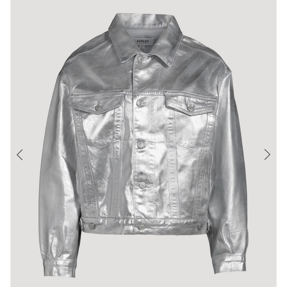 AGOLDE Charli Oversized Foil Denim Jacket